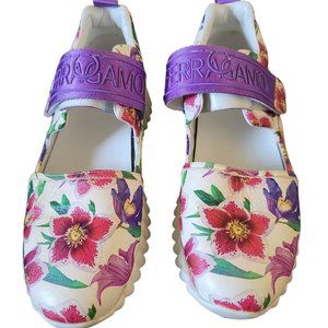 SALVATORE FERRAGAMO SNEAKERS AVIGNA WOMEN LEATHER MULTICOLOR